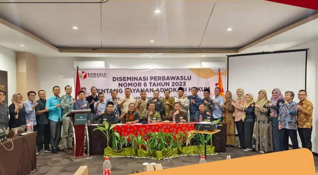 Bawaslu Kabupaten Mukomuko hadiri Giat terkait Diseminasi Peraturan Bawaslu Nomor 6 tahun 2023 tentang layanan Advokasi Hukum 