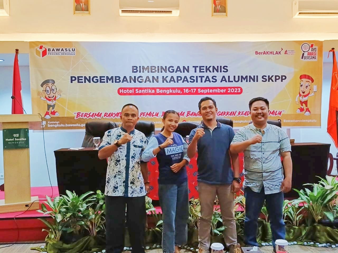 Mansur S bersama 2 orang Alumni SKPP, ikuti Bimtek Peningkatan Kapasitas Alumni SKPP