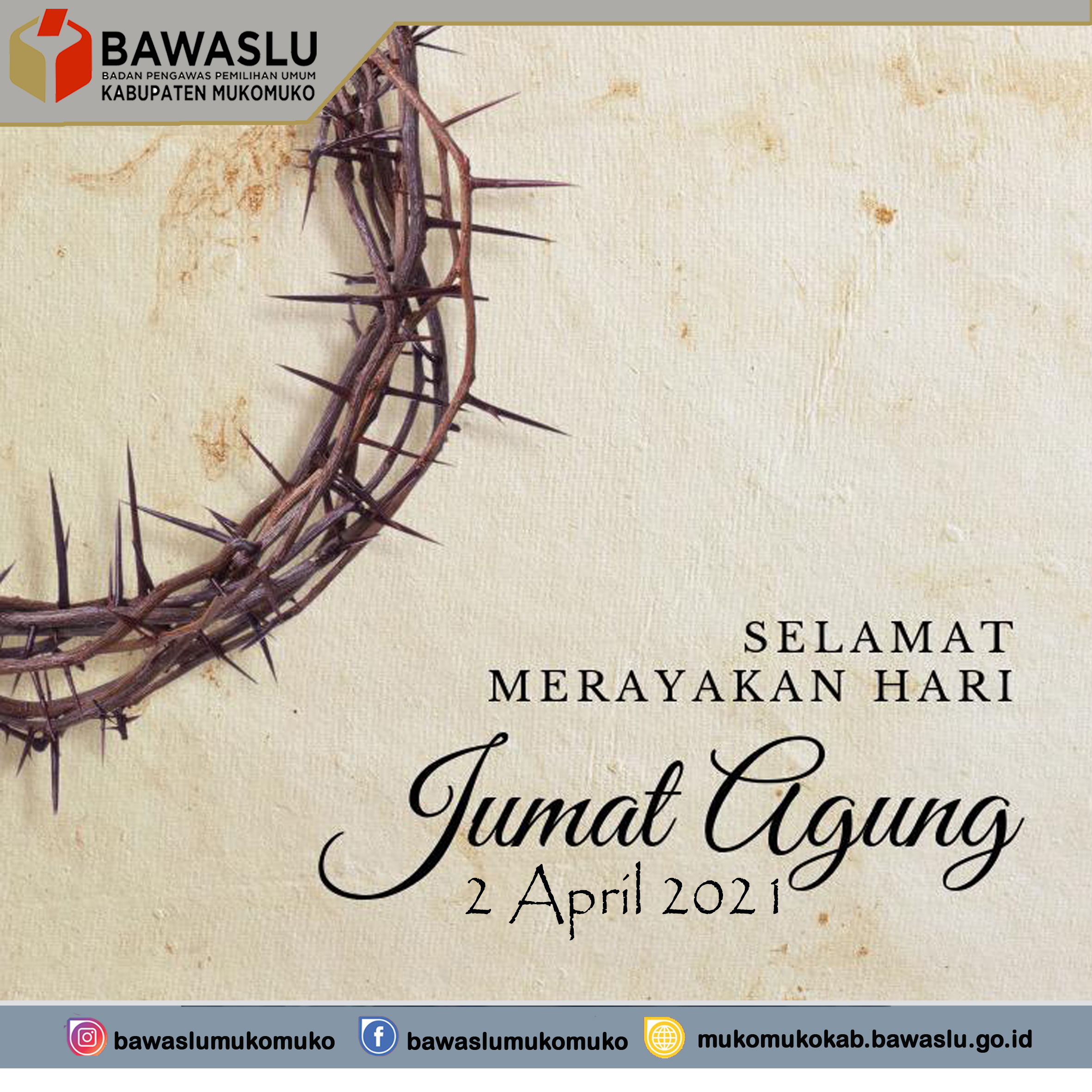 SELAMAT MERAYAKAN HARI JUMAT AGUNG 2021