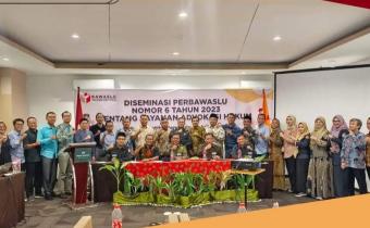 Bawaslu Kabupaten Mukomuko hadiri Giat terkait Diseminasi Peraturan Bawaslu Nomor 6 tahun 2023 tentang layanan Advokasi Hukum 