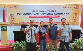 Mansur S bersama 2 orang Alumni SKPP, ikuti Bimtek Peningkatan Kapasitas Alumni SKPP