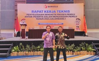 Bawaslu Kabupaten Mukomuko mengikuti Kegiatan Rakernis Penyelesaian Sengketa Proses Pemilu antar-peserta dalam menghadapi Pemilu tahun 2024